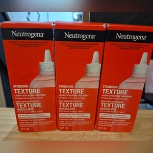 3 Neutrogena Stubborn Texture Liquid Exfoliating Treatment For Acne Prone Skin.